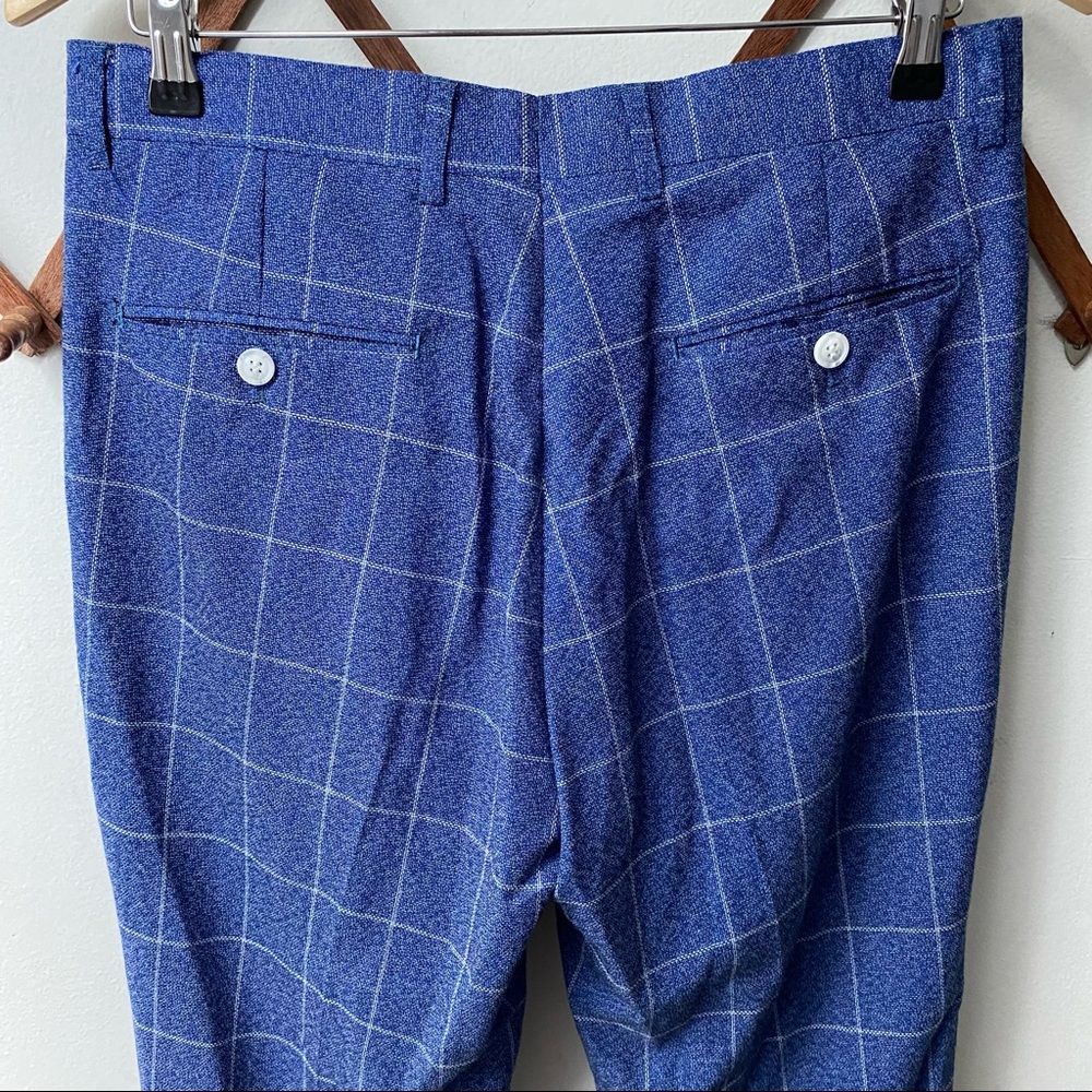 Slim Skinny Fit Plaid Trousers - Picture 6 of 6